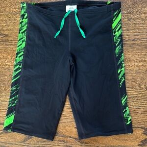 Men’s Speedo Power Plus Jammers Sz Small Neon Green Black NWOT